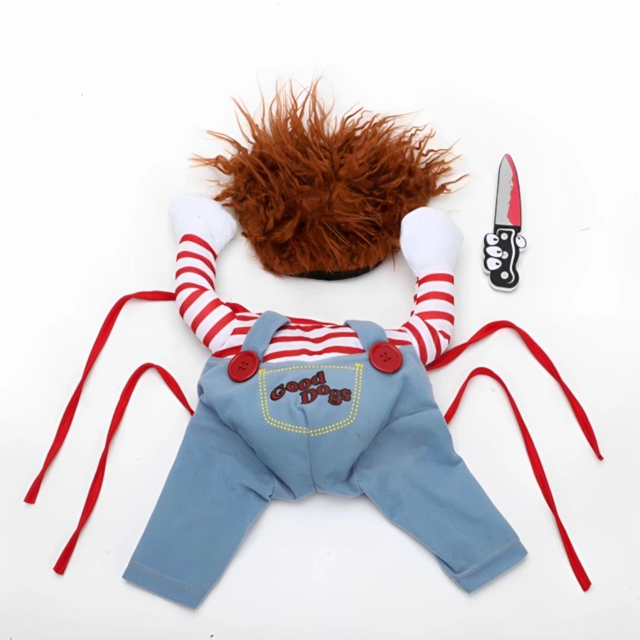 🐶😼 Disfraz Chucky para mascotas Perros Gatos🐾