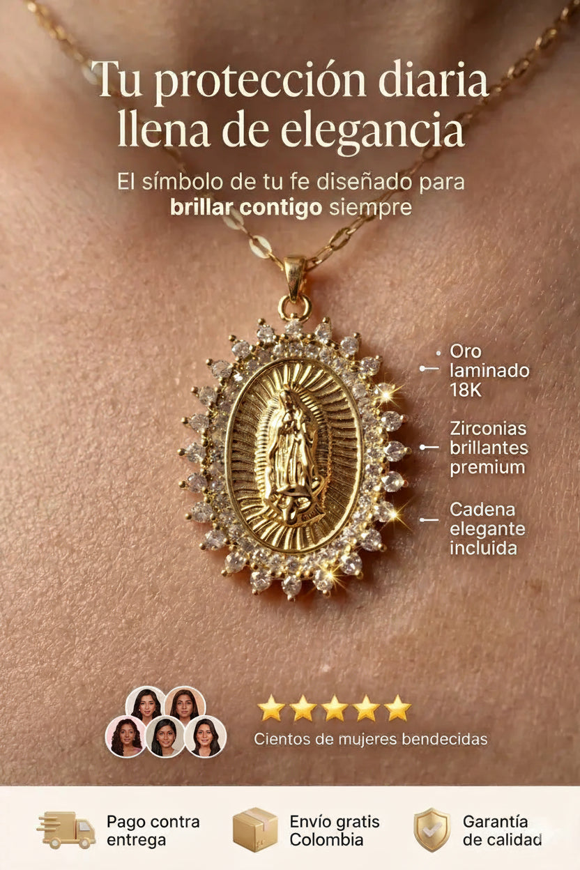 Collar Virgen María Protección Divina