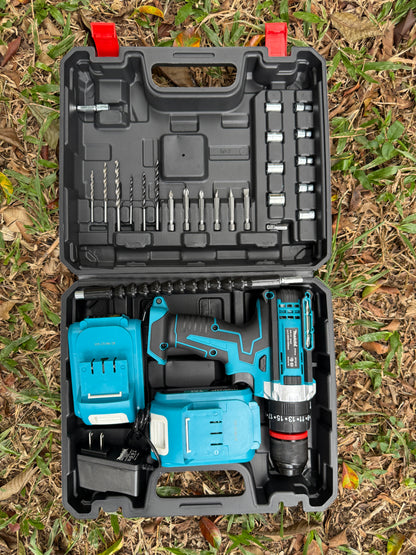 🔧 KIT TALADRO INALÁMBRICO 2 BATERIAS 24V 🛠