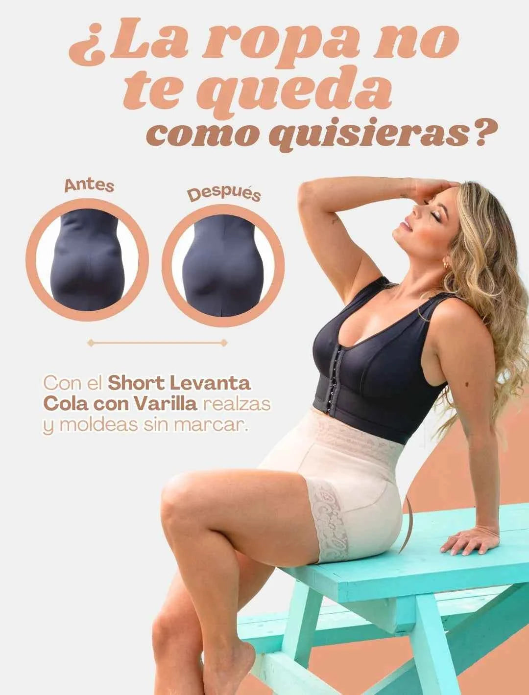 FAJA SHORT LEVANTA COLA INVISIBLE LYSSIE