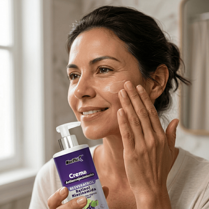 2X1 Kit Crema Resveratrol Antienvejecimiento + Aceite Rejuvenecedor Reafirmante (obsequio)