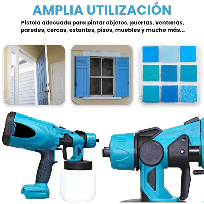 PaintPro® Pulverizador de pintura eléctrico inalámbrico 2 Baterías🎨