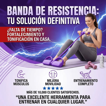 Banda Elástica Multifuncional PREMIUM-Tonifica y Alivia Tensiones