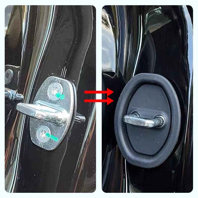 💥 Cubierta de silicona para la cerradura de la puerta del coche - Almohadilla amortiguadora de sonido (50% de descuento)