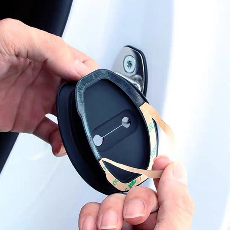💥 Cubierta de silicona para la cerradura de la puerta del coche - Almohadilla amortiguadora de sonido (50% de descuento)