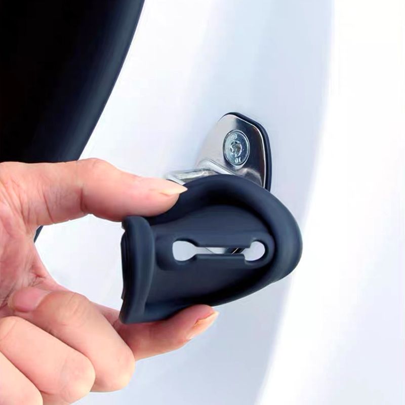 💥 Cubierta de silicona para la cerradura de la puerta del coche - Almohadilla amortiguadora de sonido (50% de descuento)